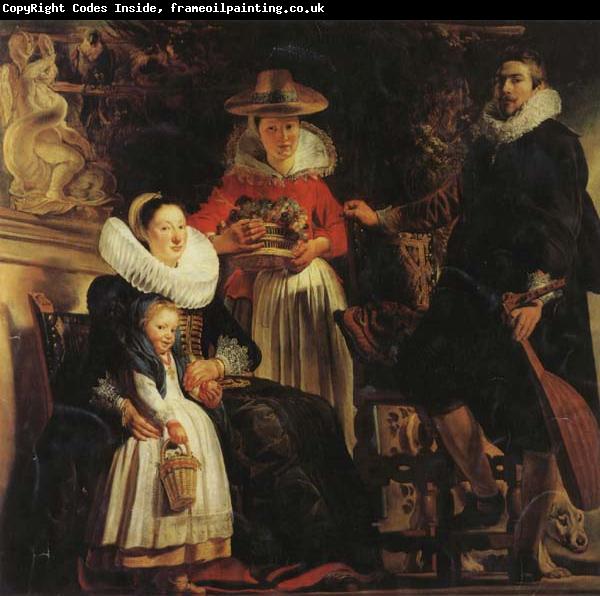 Jacob Jordaens The Artist and His Family in a Garden